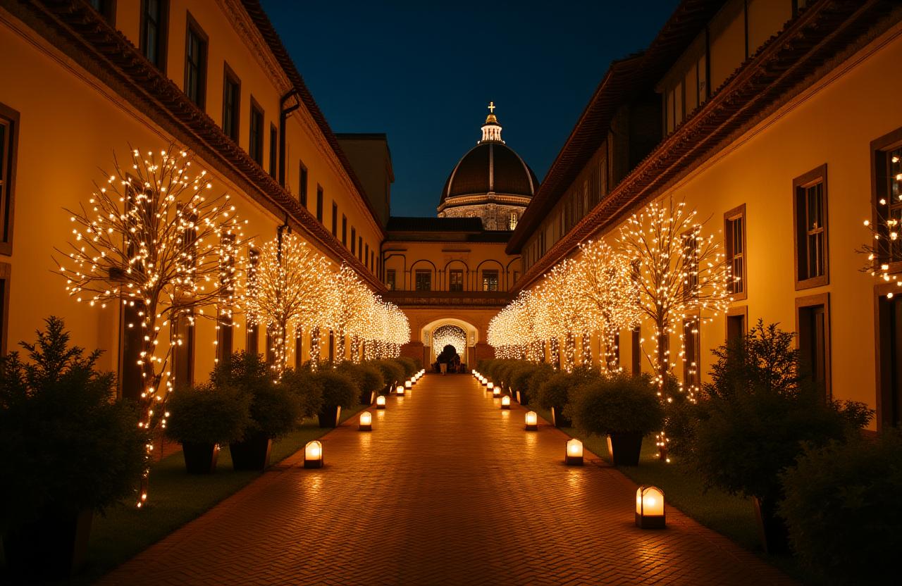 Matrimonio a Firenze con luci da fata